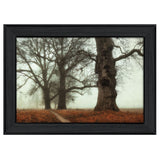 Misty Trees Black Framed Print Wall Art - Homeroots