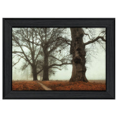 Misty Trees Black Framed Print Wall Art - Homeroots