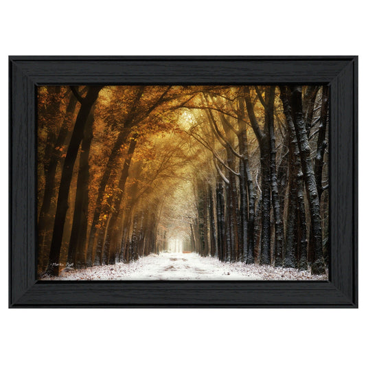 Autumn to Winter Black Framed Print Wall Art - Homeroots