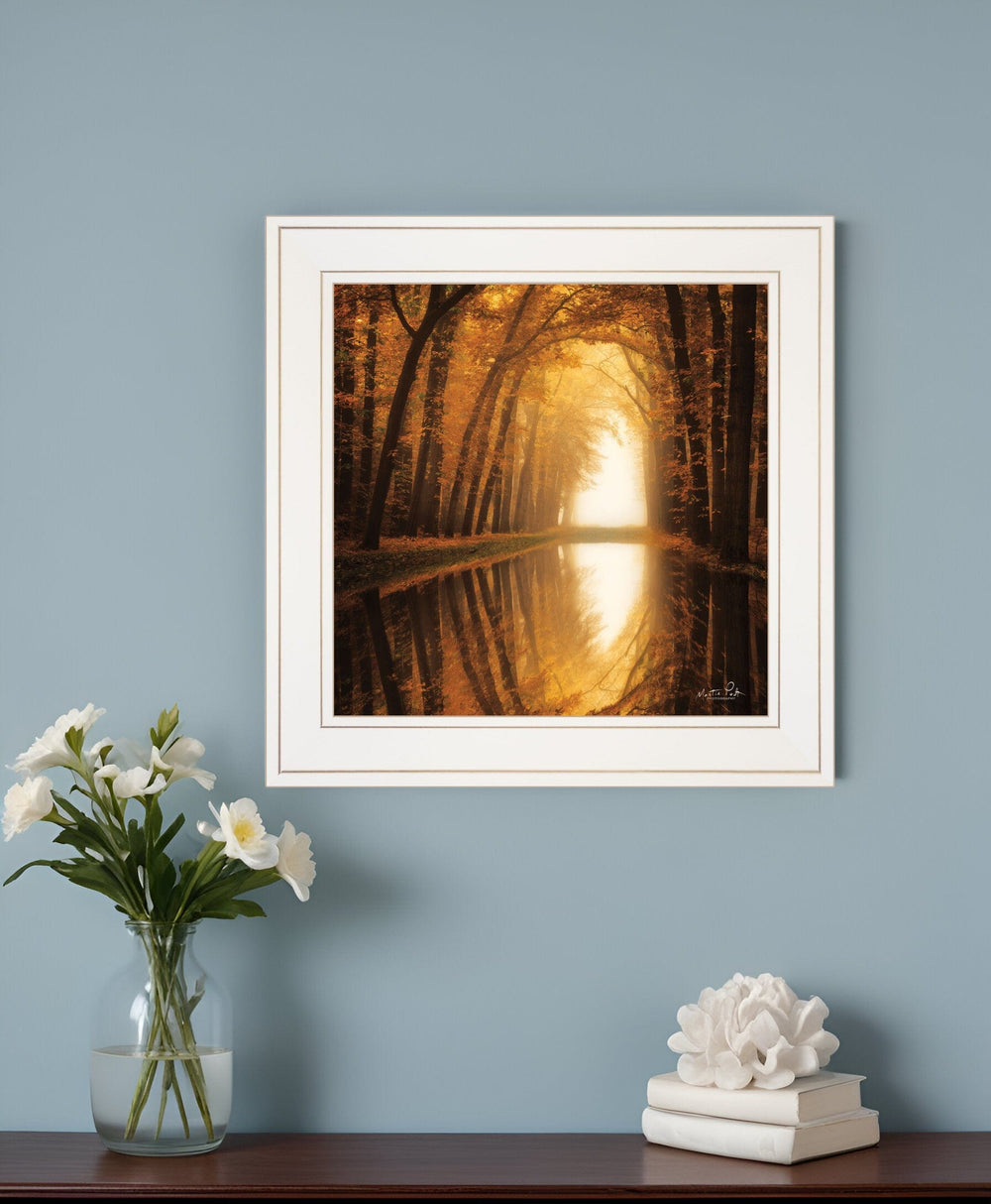 Lochem Reflections 1 White Framed Print Wall Art - Homeroots
