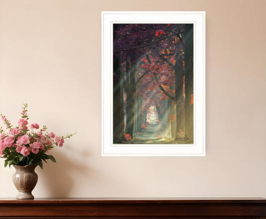 Path of Happiness 1 White Framed Print Wall Art - Homeroots