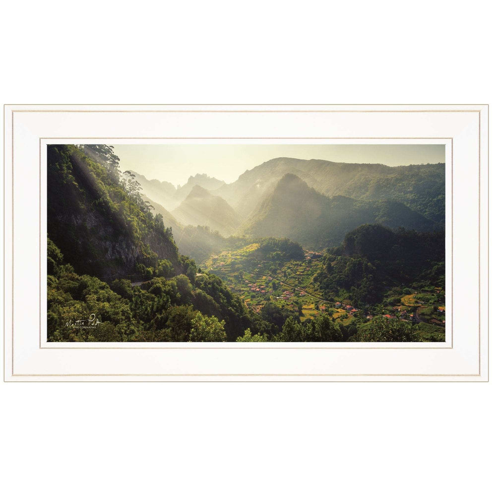 Land of the Hobbits Martin Podt Ready to Hang Framed Print White Frame White Framed Print Wall Art - Homeroots - Flyclothing LLC
