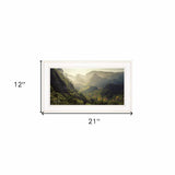 Land of the Hobbits Martin Podt Ready to Hang Framed Print White Frame White Framed Print Wall Art - Homeroots - Flyclothing LLC