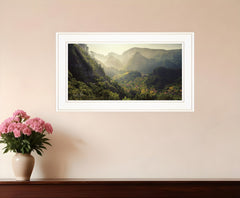 Land of the Hobbits Martin Podt Ready to Hang Framed Print White Frame White Framed Print Wall Art - Homeroots