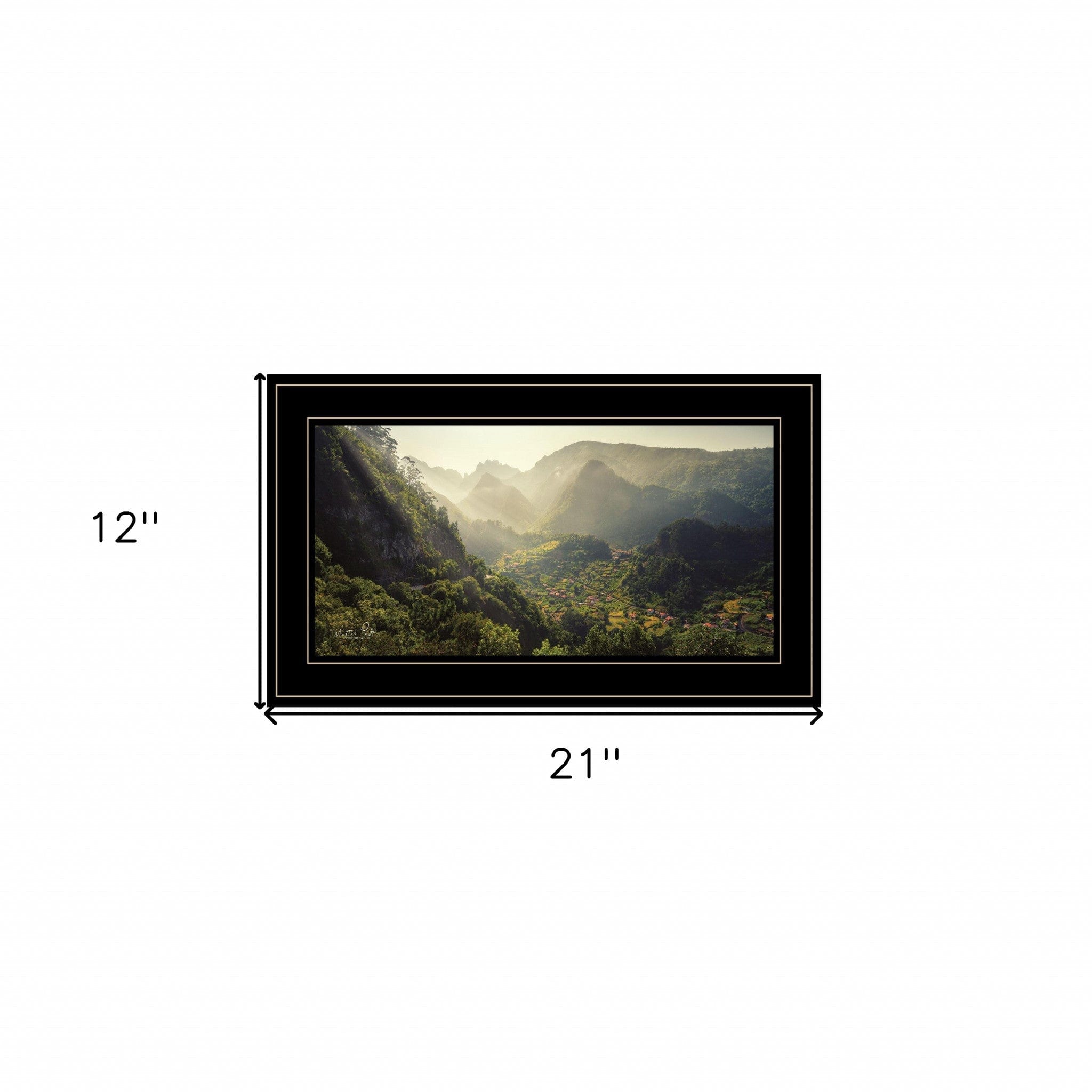 Land of the Hobbits Martin Podt Ready to Hang Framed Print Black Frame Black Framed Print Wall Art - Homeroots