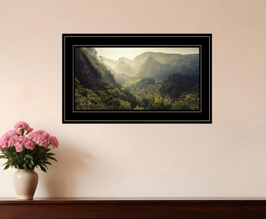 Land of the Hobbits Martin Podt Ready to Hang Framed Print Black Frame Black Framed Print Wall Art - Homeroots