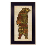 Cabin rules 2 Black Framed Print Wall Art - Homeroots - Flyclothing LLC