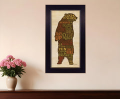 Cabin rules 2 Black Framed Print Wall Art - Homeroots