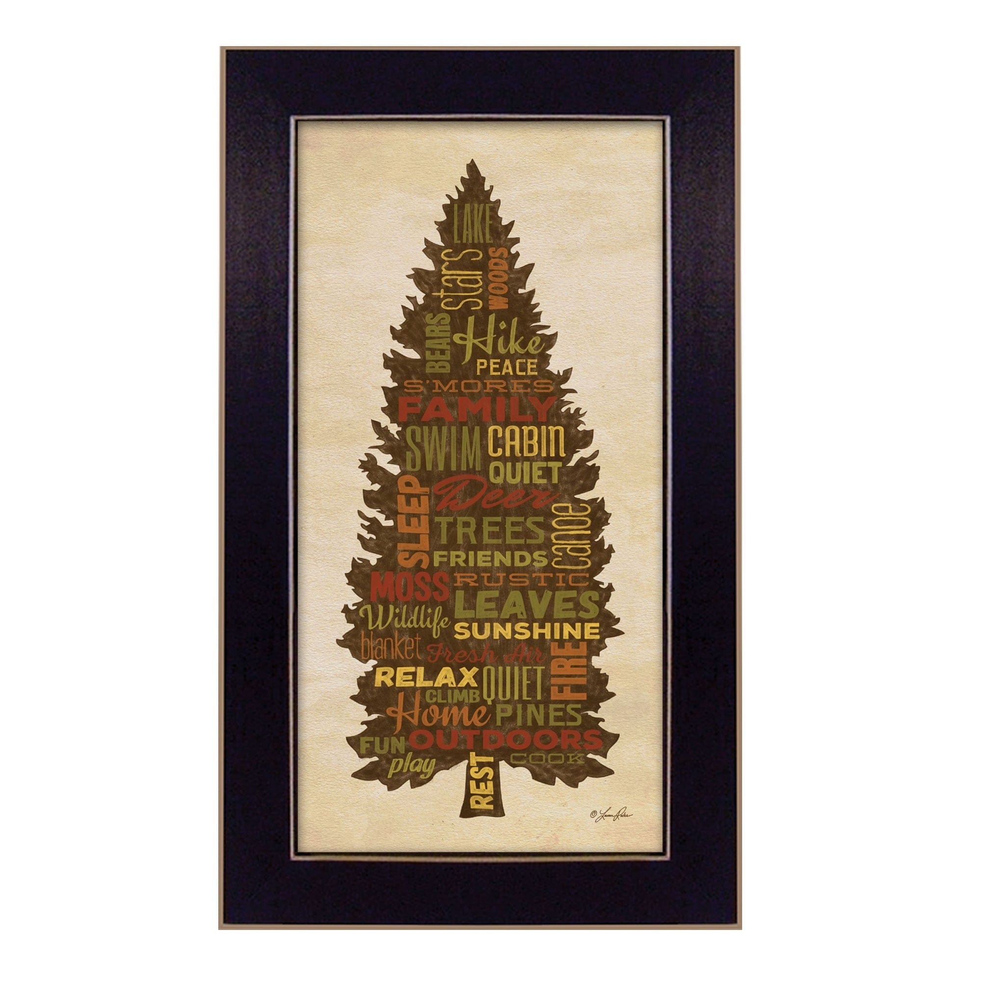 At the Lake 1 Black Framed Print Wall Art - Homeroots