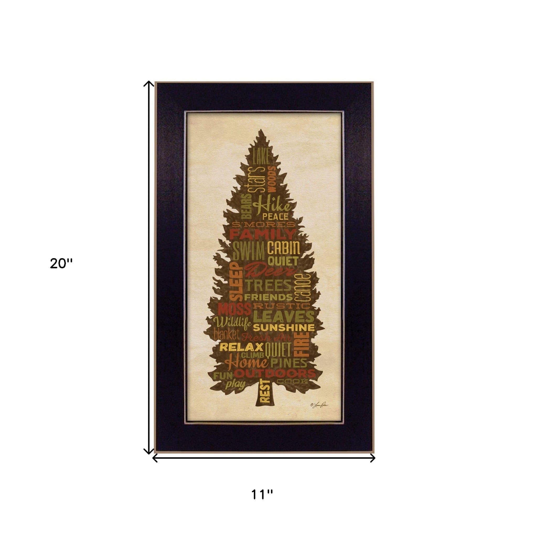 At the Lake 1 Black Framed Print Wall Art - Homeroots