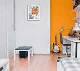 Tiger Lily in Orange 1 White Framed Print Wall Art - Homeroots - Flyclothing LLC