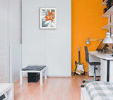 Tiger Lily in Orange 1 White Framed Print Wall Art - Homeroots - Flyclothing LLC