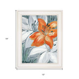 Tiger Lily in Orange 1 White Framed Print Wall Art - Homeroots - Flyclothing LLC