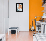 Tiger Lily in Orange 2 Black Framed Print Wall Art - Homeroots - Flyclothing LLC