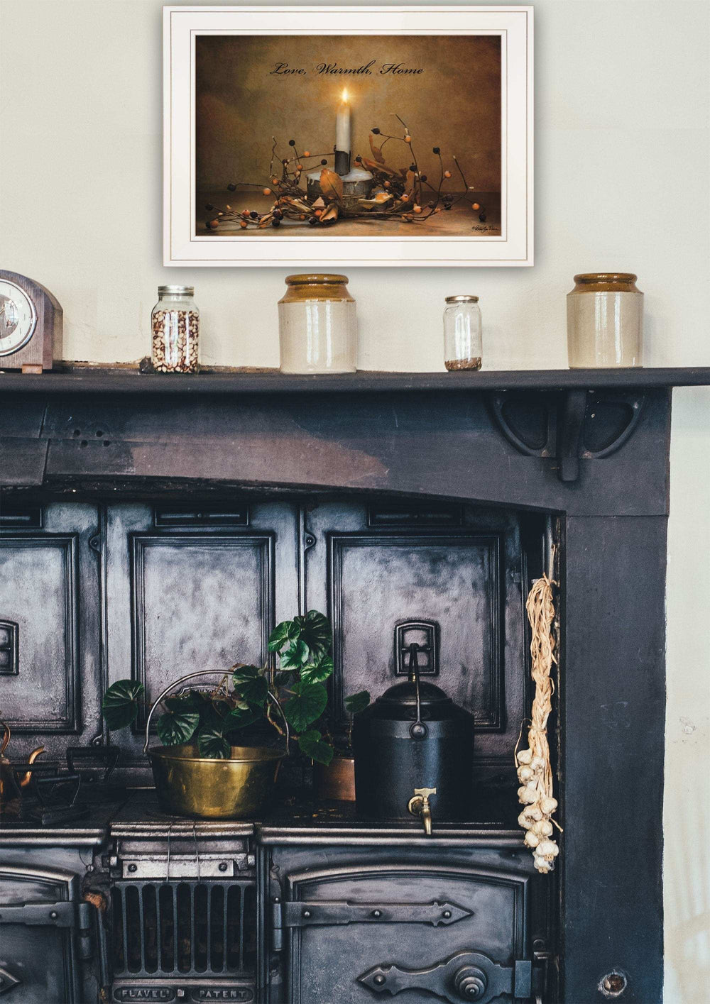 Love Warmth Home 1 White Framed Print Wall Art - Homeroots - Flyclothing LLC