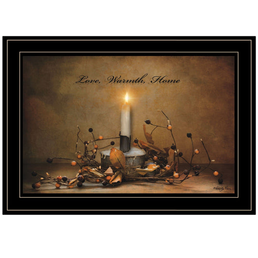 Love Warmth Home 2 Black Framed Print Wall Art - Homeroots