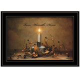 Love Warmth Home 2 Black Framed Print Wall Art - Homeroots