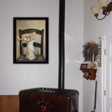 Golden Tulips 2 Black Framed Print Wall Art - Homeroots - Flyclothing LLC