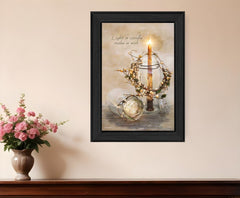Make A Wish Black Framed Print Wall Art - Homeroots