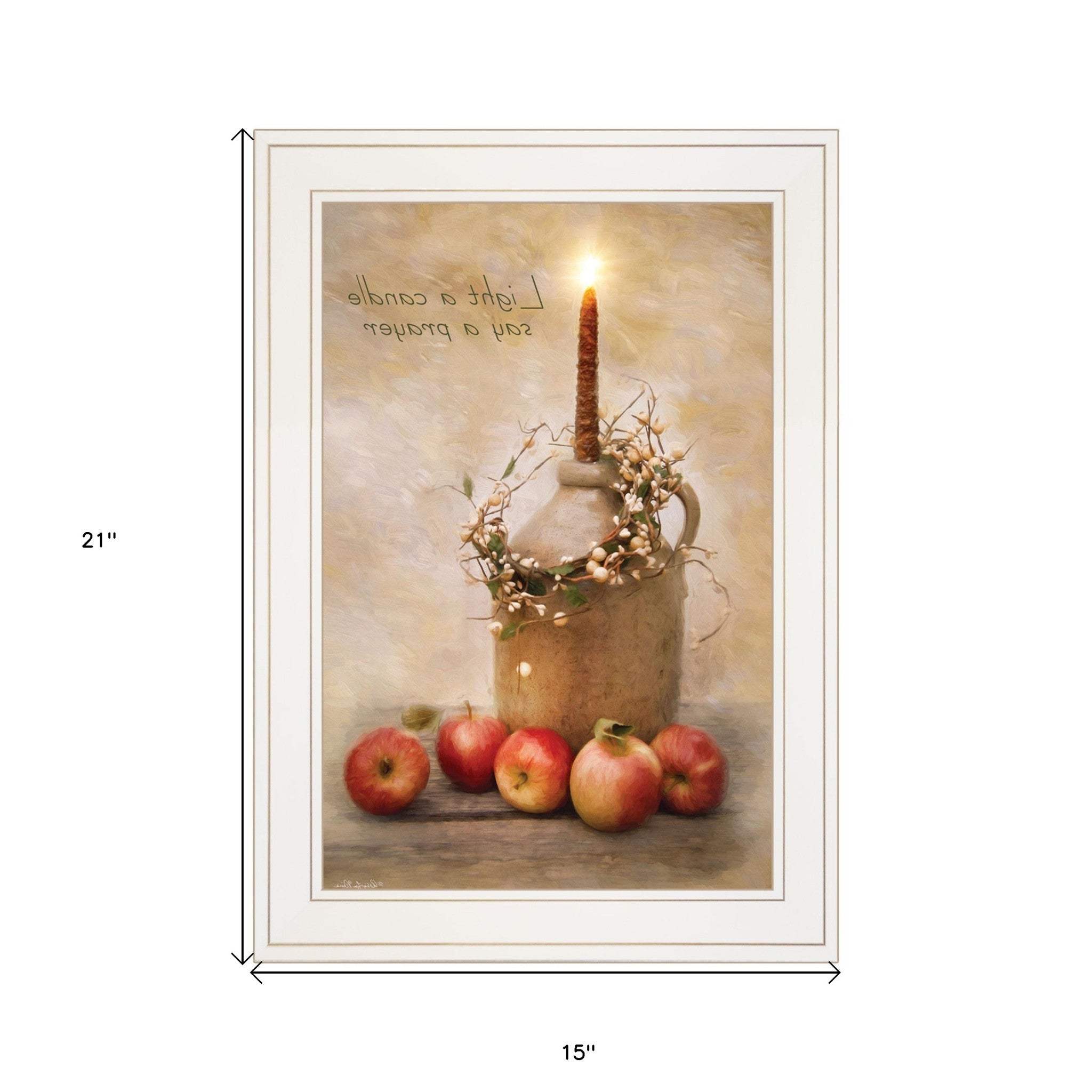 Say A Prayer 1 White Framed Print Wall Art - Homeroots - Flyclothing LLC