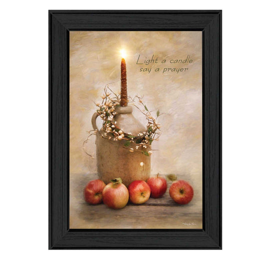 Say A Prayer 2 Black Framed Print Wall Art - Homeroots
