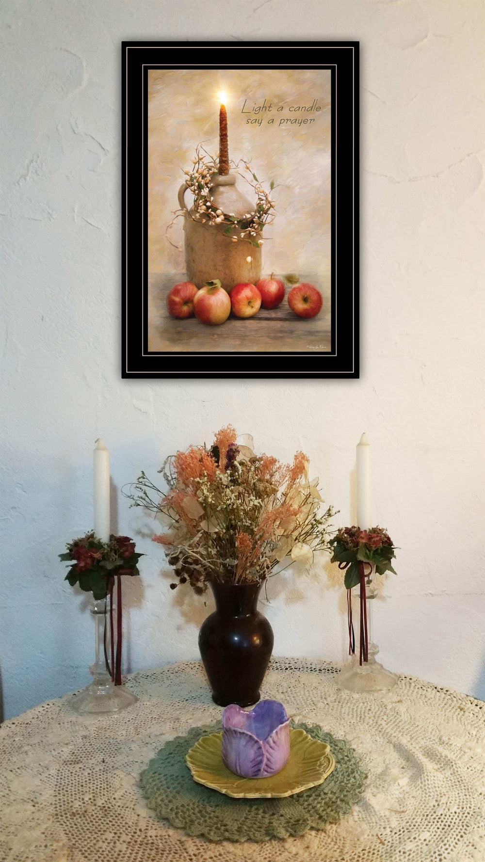 Say A Prayer 3 Black Framed Print Wall Art - Homeroots - Flyclothing LLC