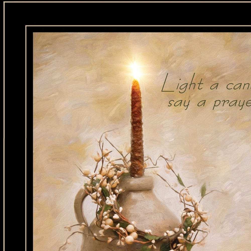 Say A Prayer 3 Black Framed Print Wall Art - Homeroots - Flyclothing LLC