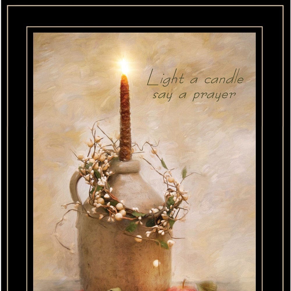 Say A Prayer 3 Black Framed Print Wall Art - Homeroots