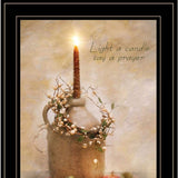 Say A Prayer 3 Black Framed Print Wall Art - Homeroots - Flyclothing LLC