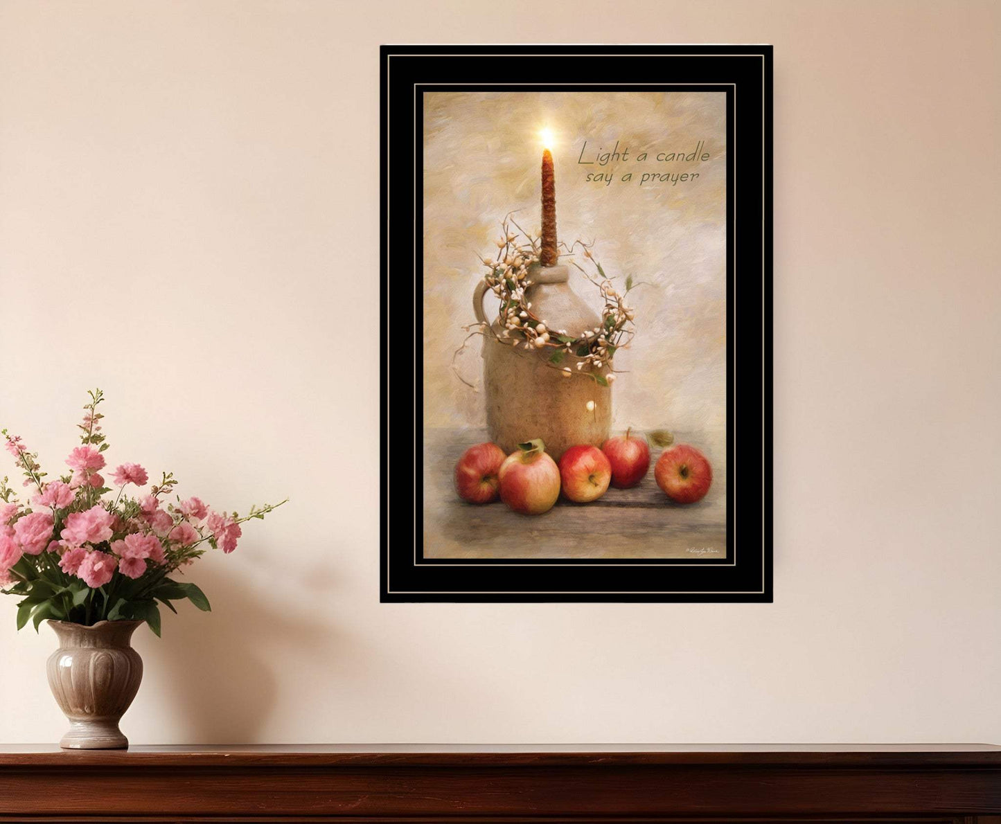 Say A Prayer 3 Black Framed Print Wall Art - Homeroots - Flyclothing LLC
