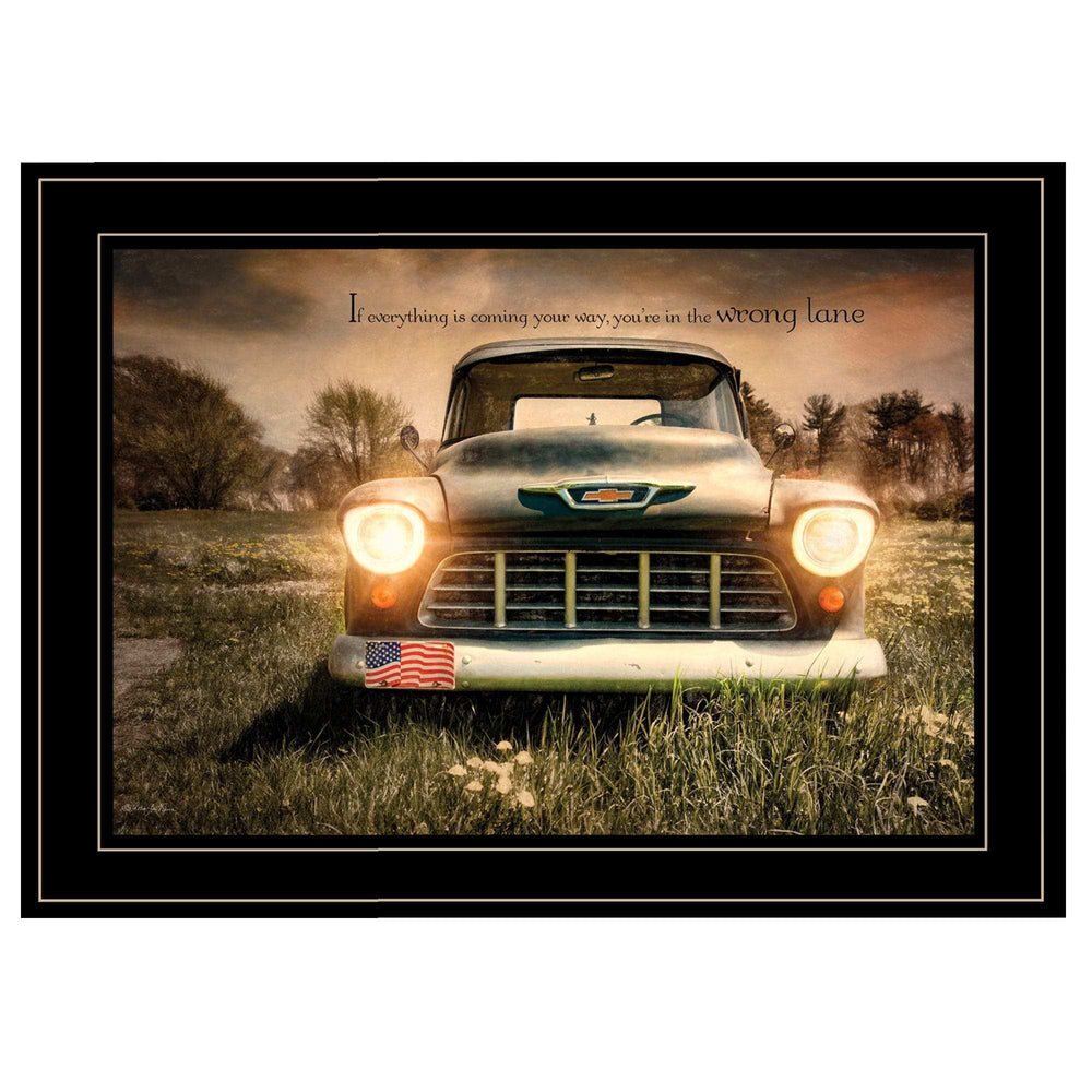 Wrong Lane 2 Black Framed Print Wall Art - Homeroots - Flyclothing LLC