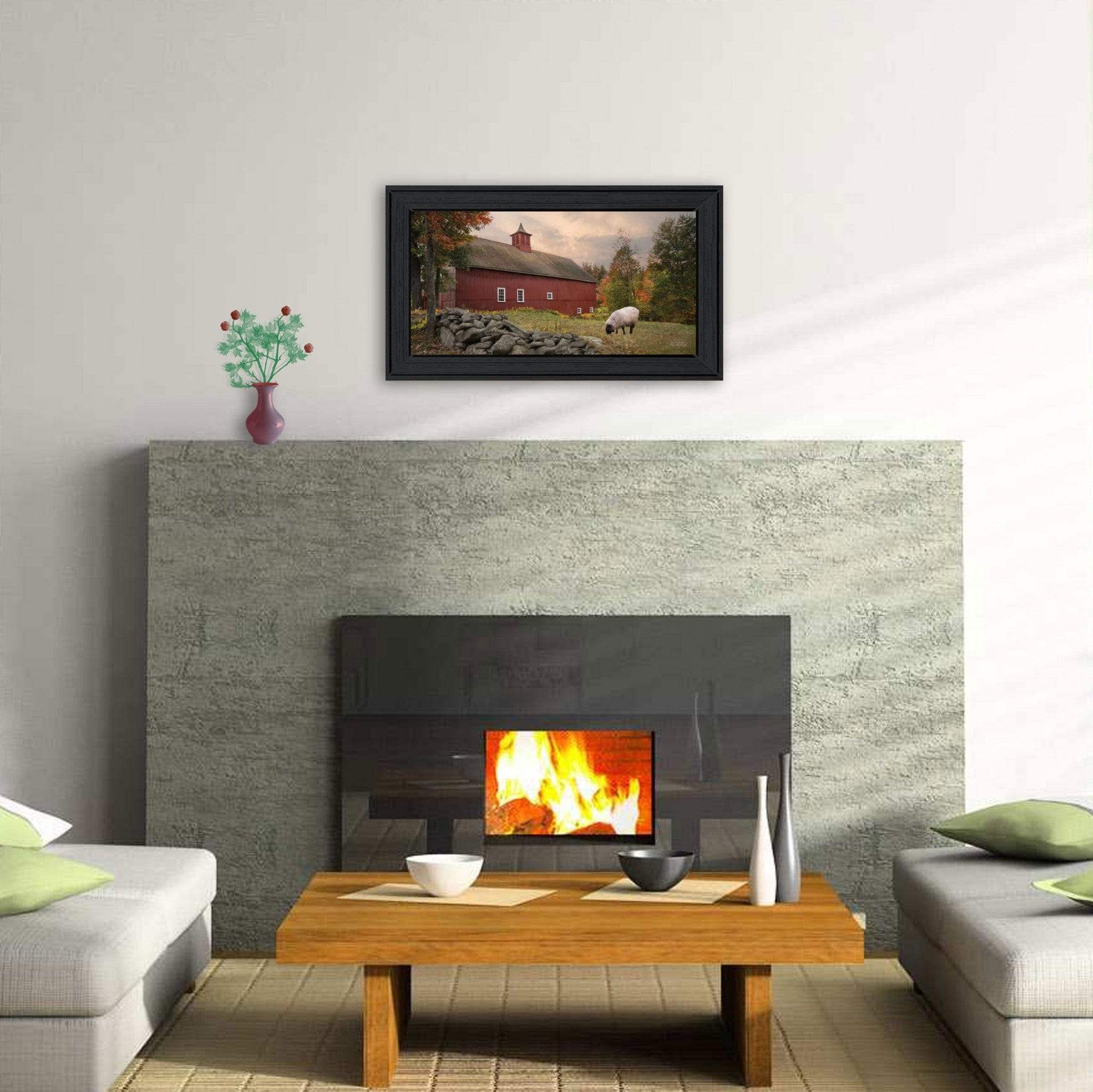 The Lone Gazer Black Framed Print Wall Art - Homeroots - Flyclothing LLC