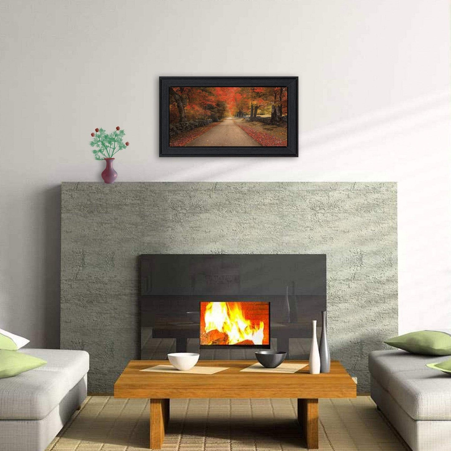 October Lane Black Framed Print Wall Art - Homeroots - Flyclothing LLC