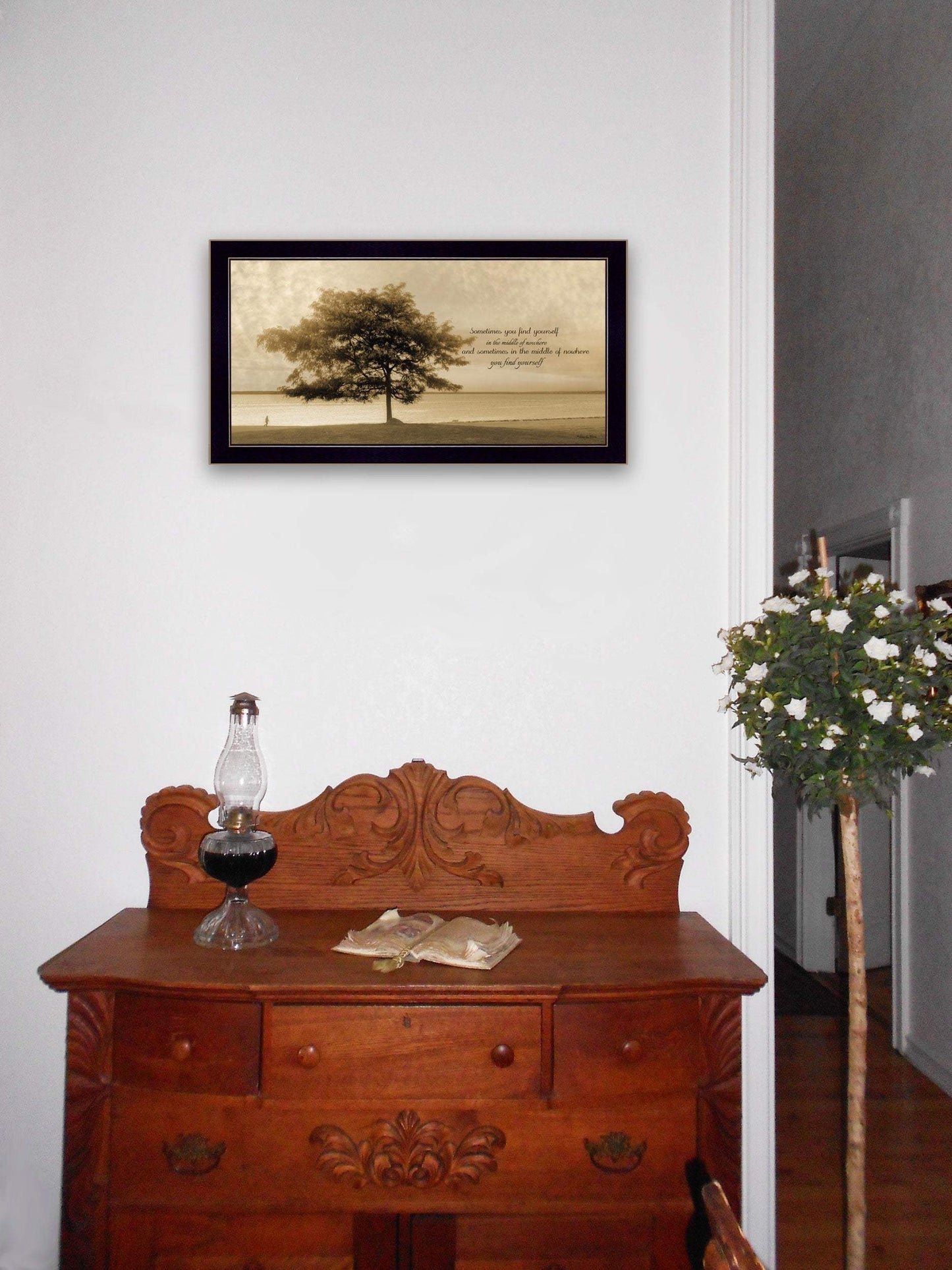 Find Yourself Black Framed Print Wall Art - Homeroots - Flyclothing LLC