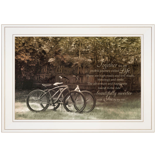 Journey Together 1 White Framed Print Wall Art - Homeroots