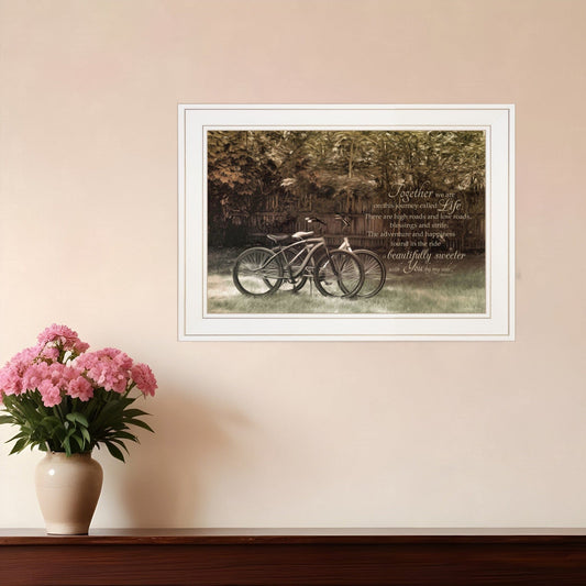 Journey Together 1 White Framed Print Wall Art - Homeroots