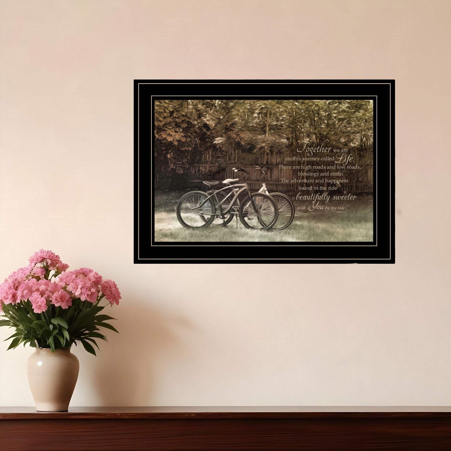 Journey Together 2 Black Framed Print Wall Art - Homeroots - Flyclothing LLC