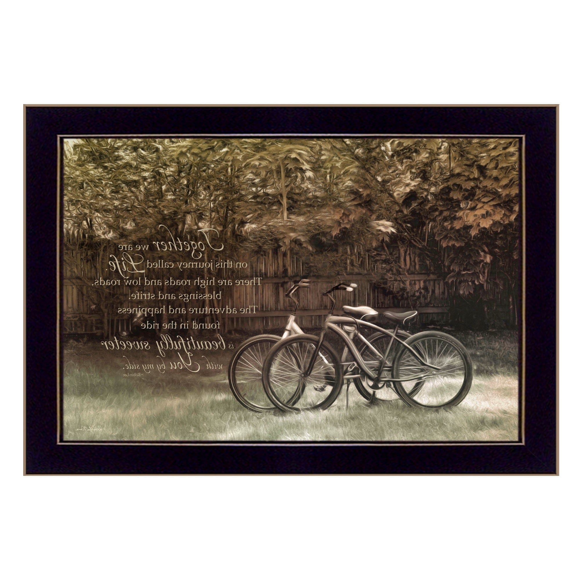Journey Together 3 Black Framed Print Wall Art - Homeroots