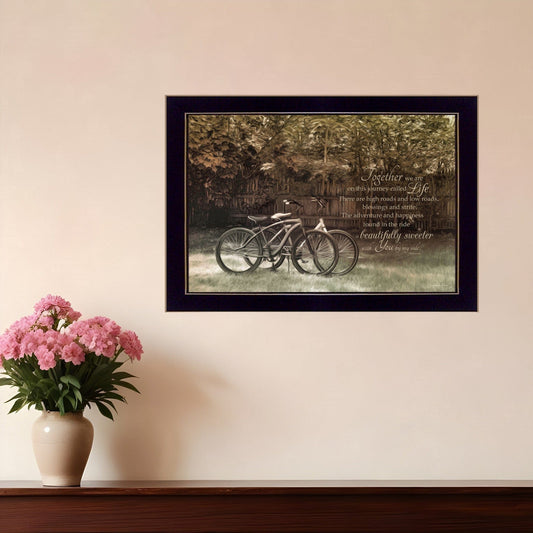 Journey Together 3 Black Framed Print Wall Art - Homeroots