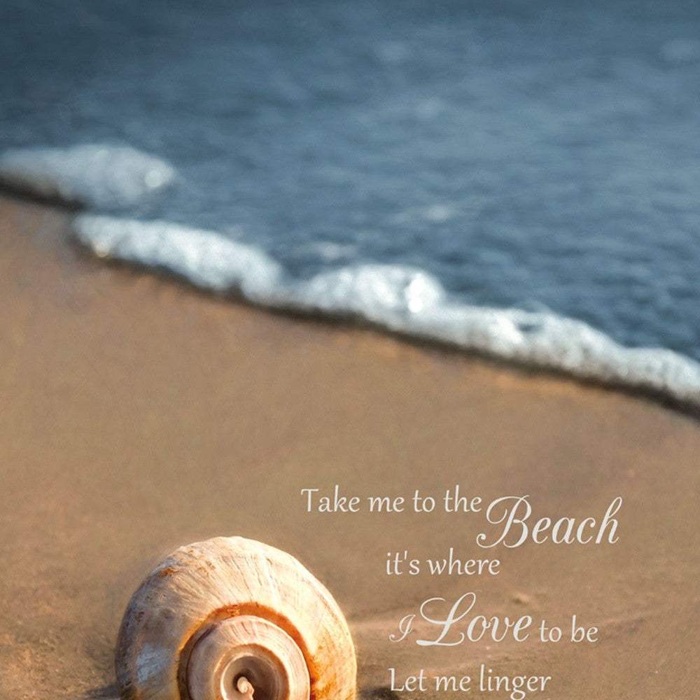 Take Me to the Beach Black Framed Print Wall Art - Homeroots - Flyclothing LLC