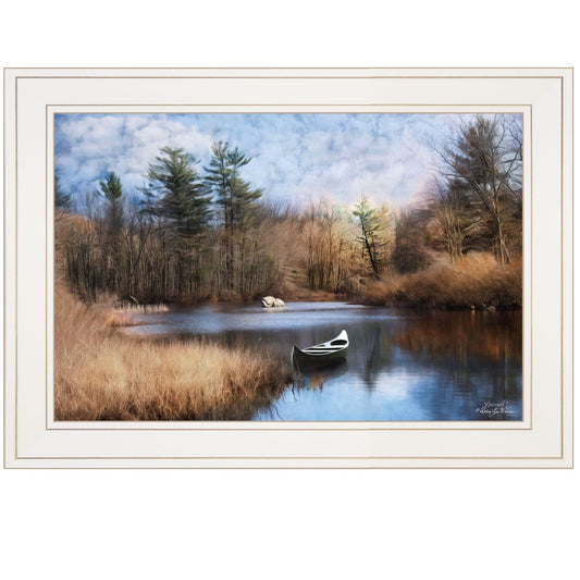 Riverside 1 White Framed Print Wall Art - Homeroots