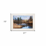 Riverside 1 White Framed Print Wall Art - Homeroots - Flyclothing LLC