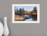 Riverside 1 White Framed Print Wall Art - Homeroots