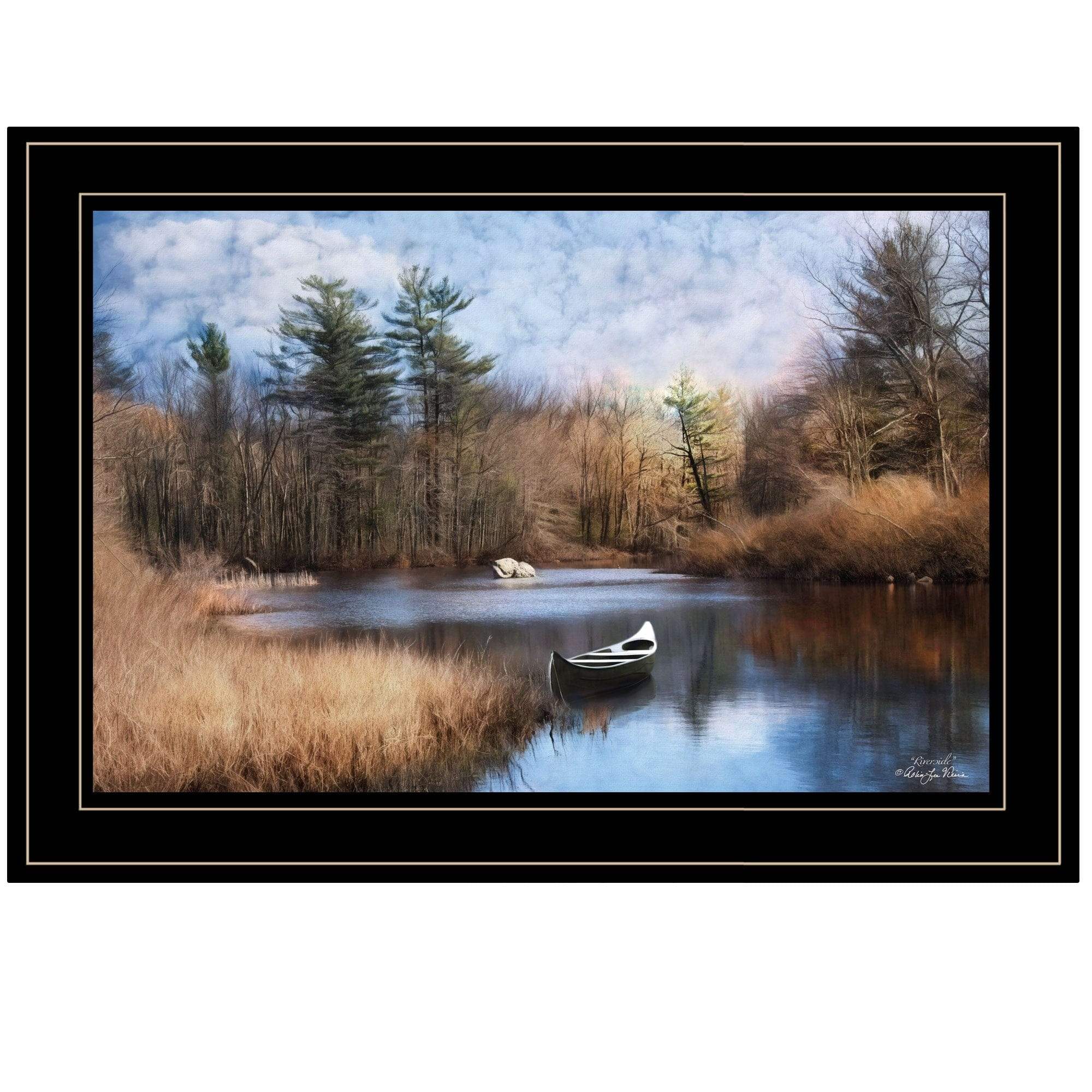 Riverside 2 Black Framed Print Wall Art - Homeroots - Flyclothing LLC