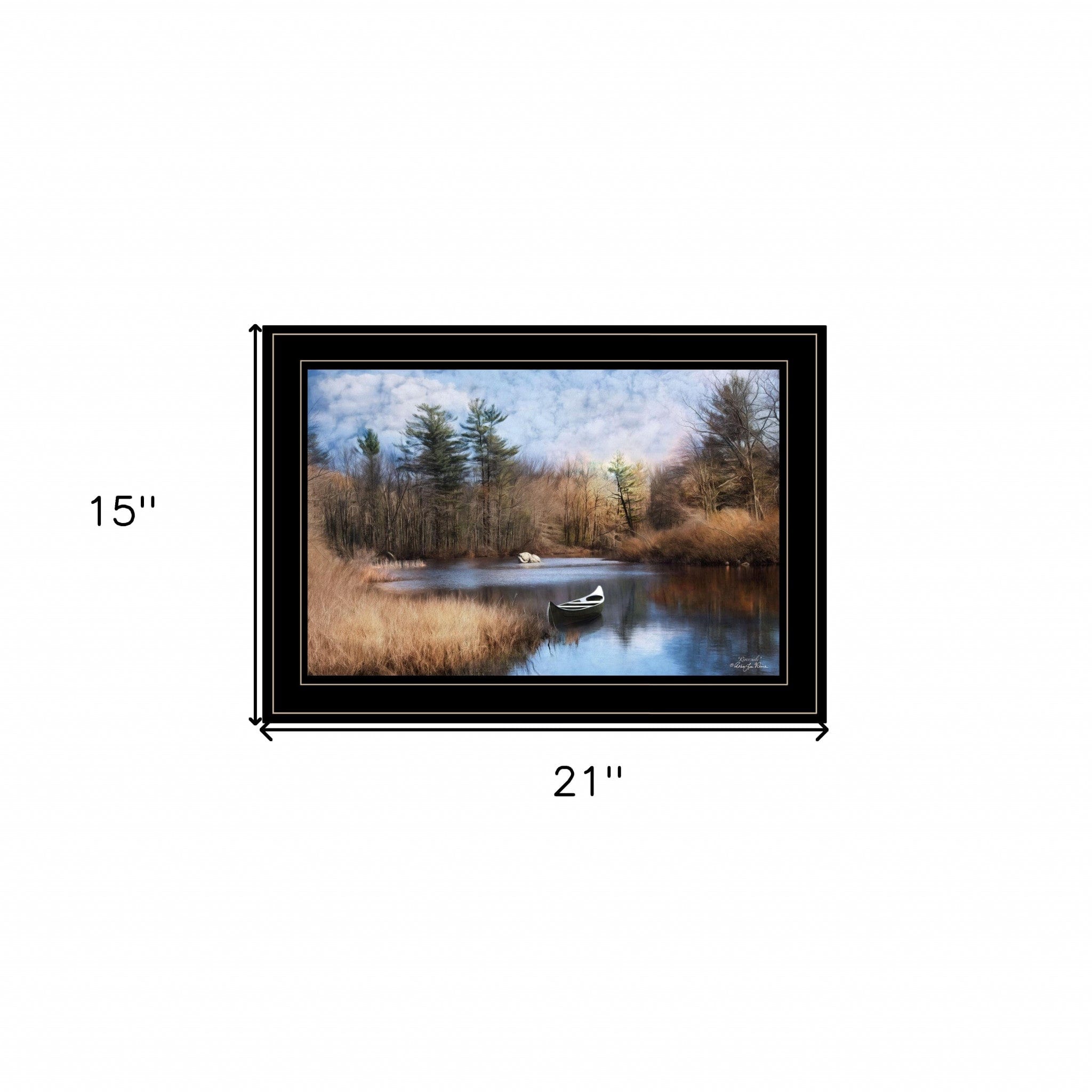 Riverside 2 Black Framed Print Wall Art - Homeroots