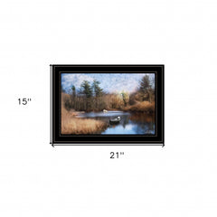 Riverside 2 Black Framed Print Wall Art - Homeroots