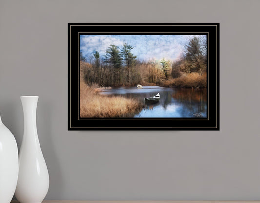 Riverside 2 Black Framed Print Wall Art - Homeroots