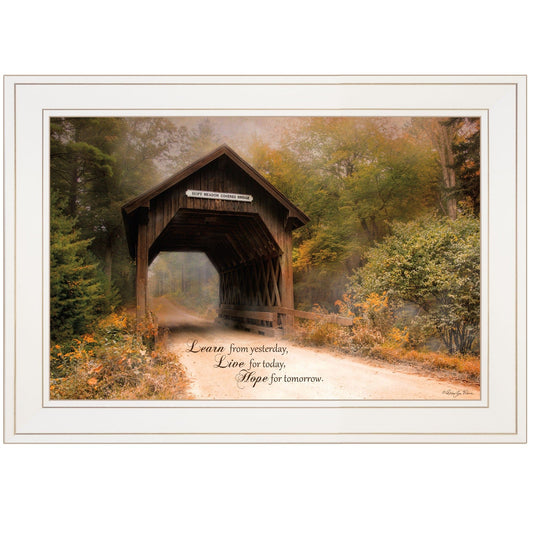 Live for Today 1 White Framed Print Wall Art - Homeroots