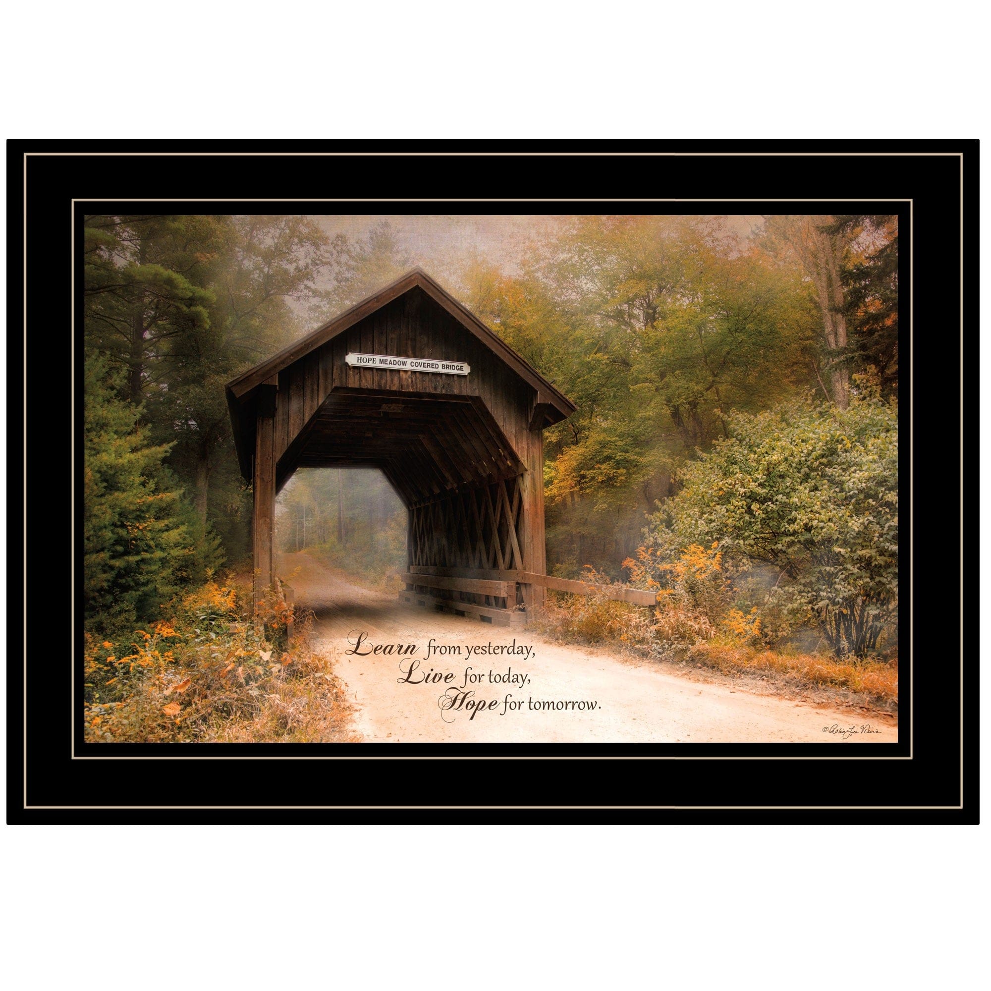 Live for Today 2 Black Framed Print Wall Art - Homeroots