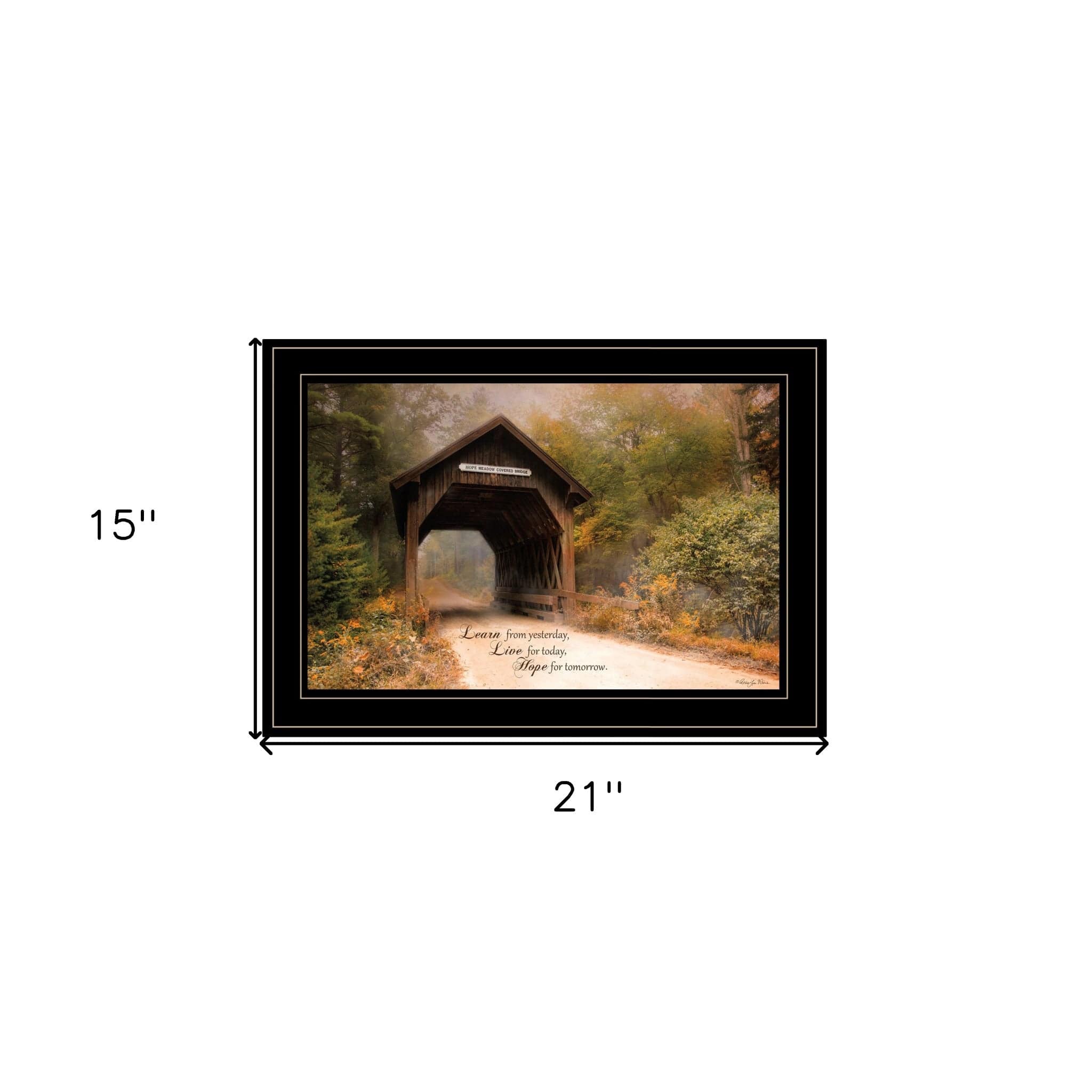 Live for Today 2 Black Framed Print Wall Art - Homeroots
